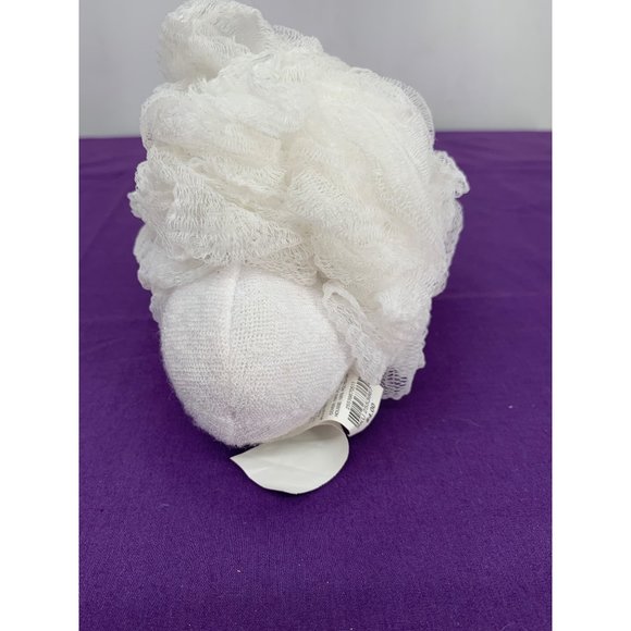 Pier One Imports 8 inch Bath Scrubbing Terry Cloth Snowman green hat pink scarf - Picture 6 of 9